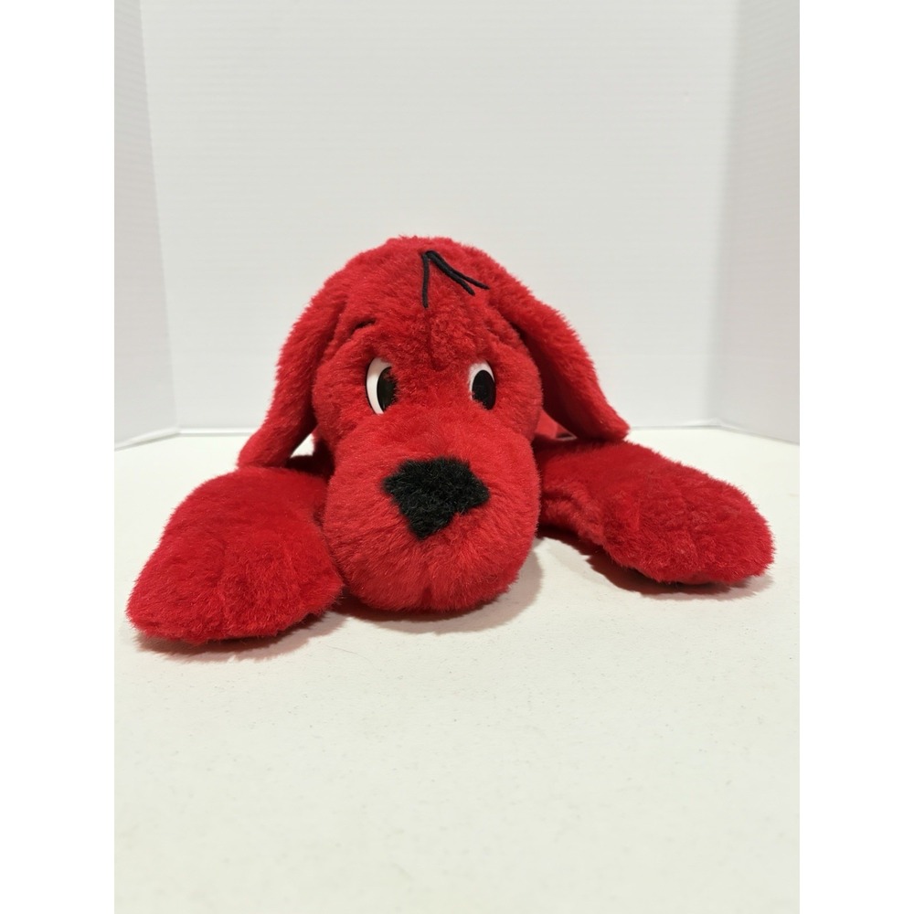 Vintage Clifford the Big Red Dog Large Plush Scholastic Side Kicks 1997 - Nice!